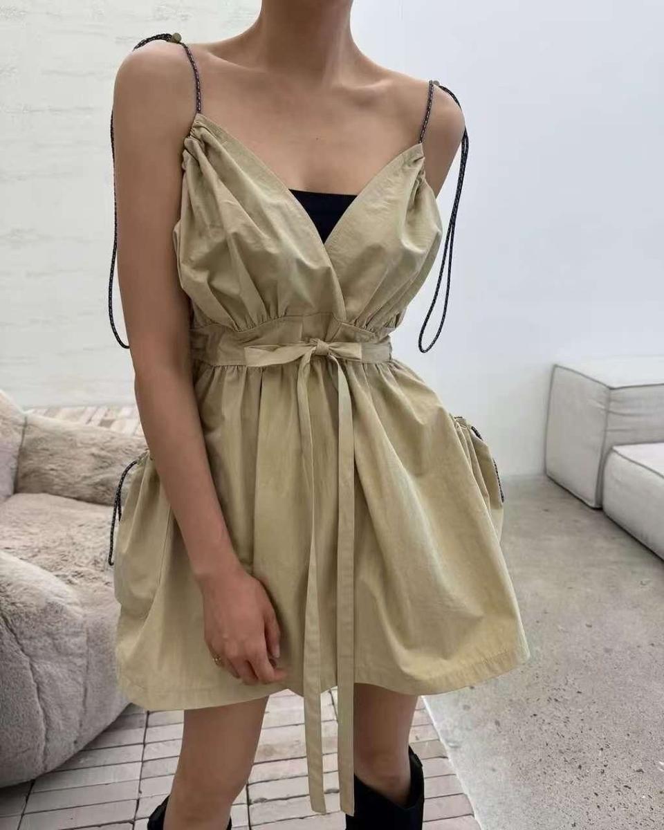 스트링 리본원피스