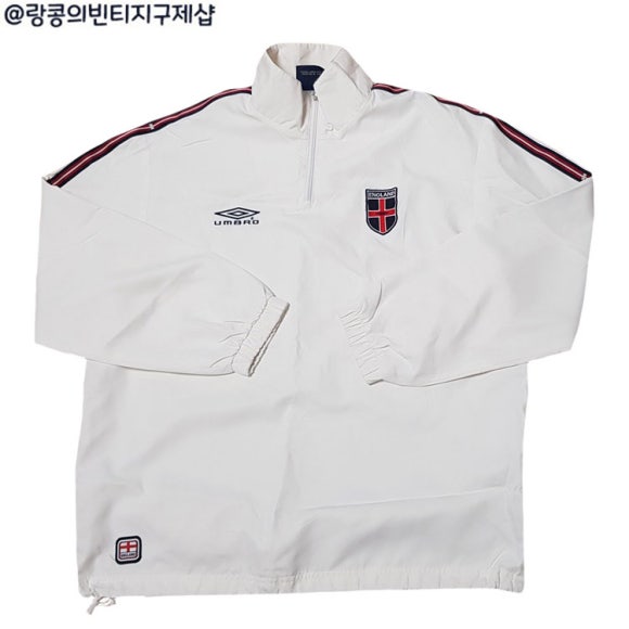 엄브로 올드스쿨 빈티지 잉글랜드 웜업 아노락