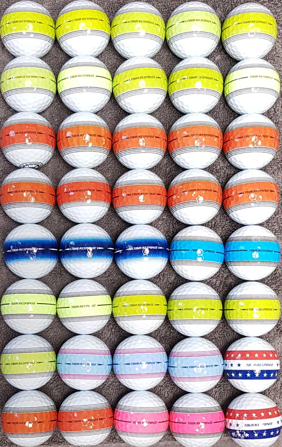 테일러메이드 투어리스폰스 3피스A+/A급40개.골프공 로스트볼