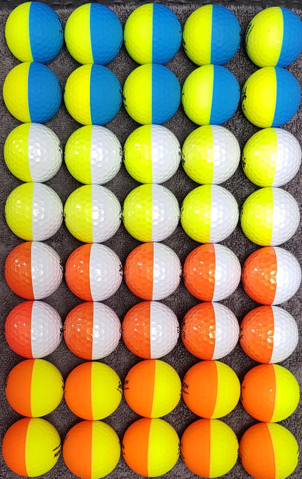 스릭슨 디바이드 3-4피스혼합A+급40개.골프공 로스트볼