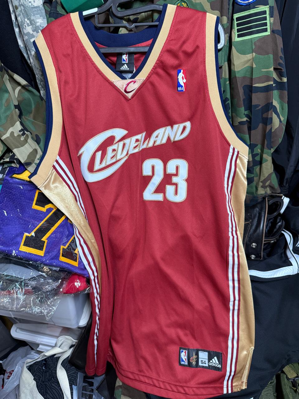 [중고] Adidas nba 캐벌리어스 저지 (르브론 제임스)