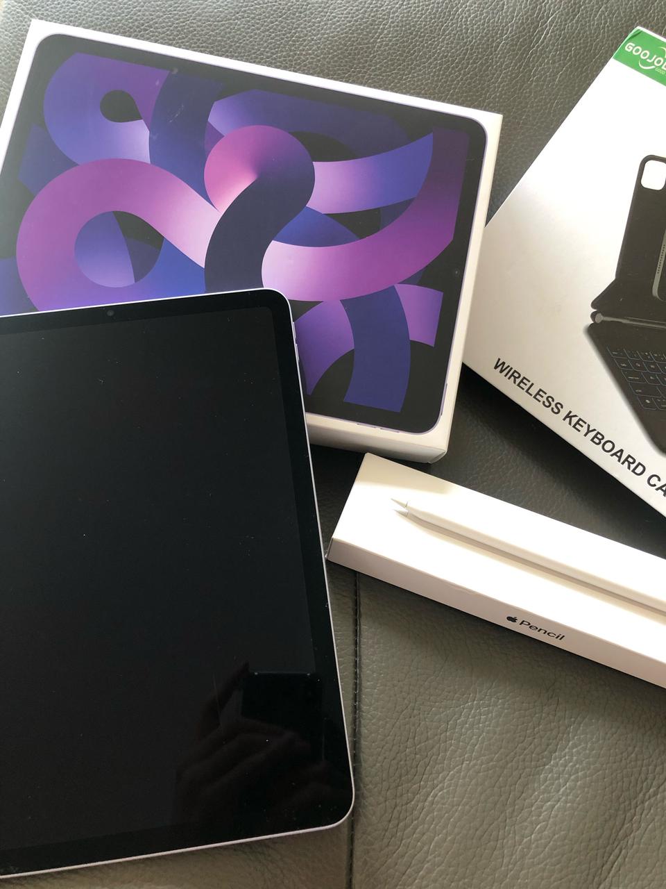 아이패드 에어5 + 애플펜슬2세대 + 구조독 블루투스 키보드