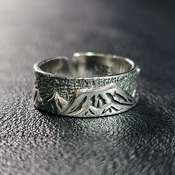 Mount Olympus 실버 남자 여자 엔틱 빈티지 그리스 로마 반지