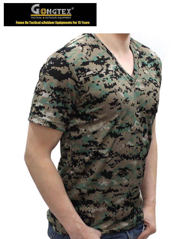 새제품) 공텍스 특전픽셀 브이넥 반팔 셔츠