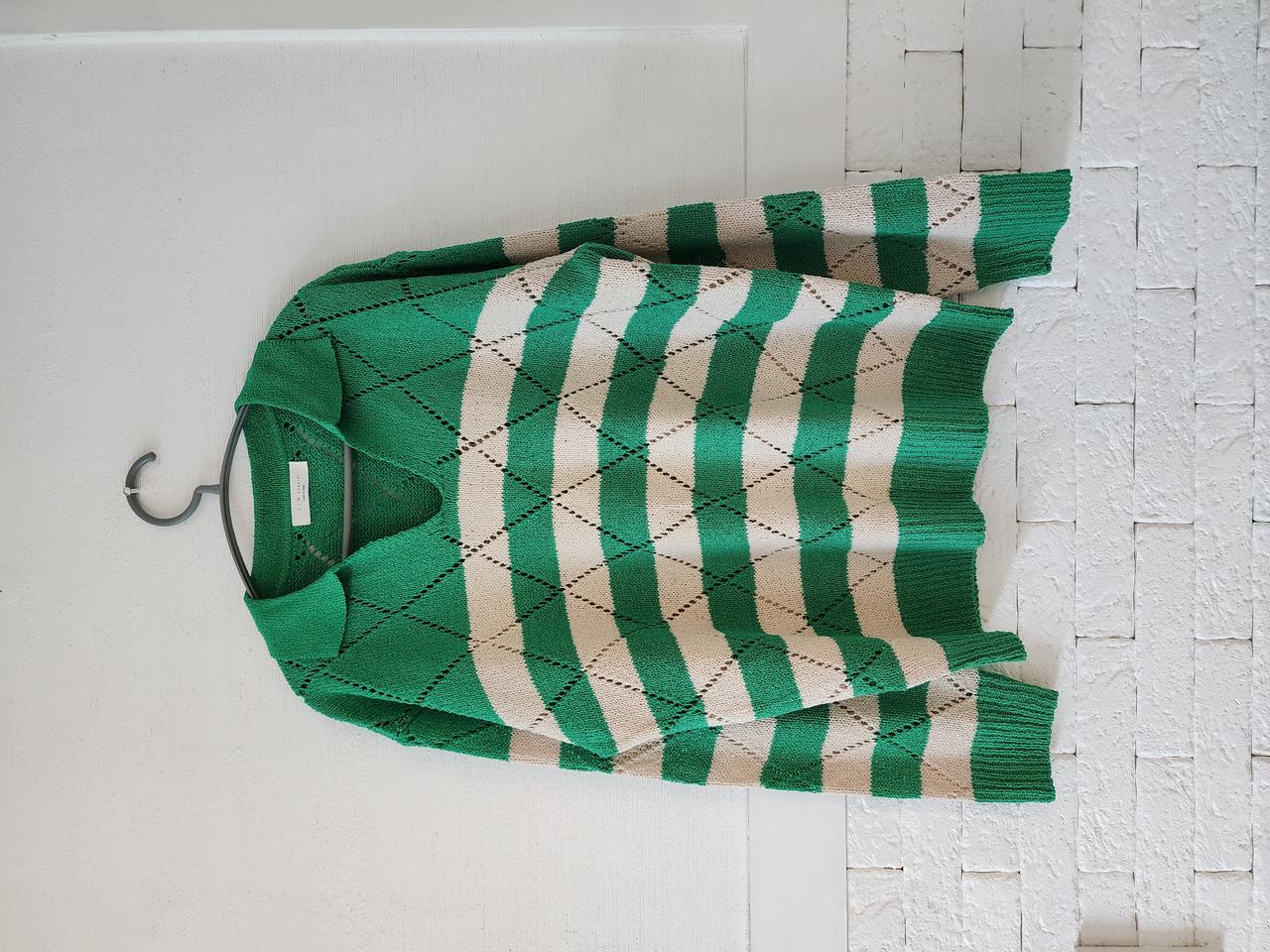 (새상품) 여성용 그린 긴팔 니트