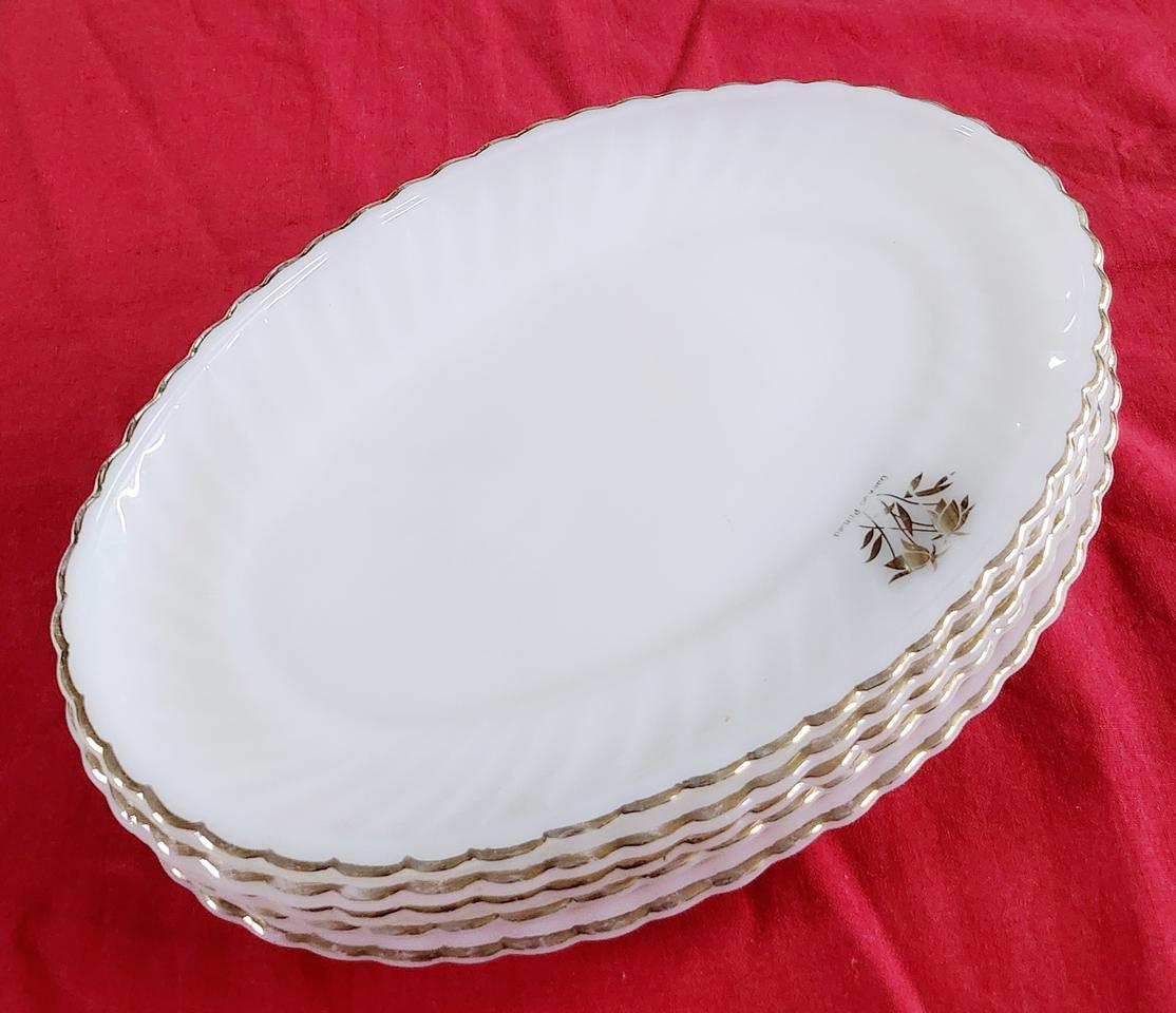 #접시 #밀크글라스 #오벌접시 #빈티지그릇