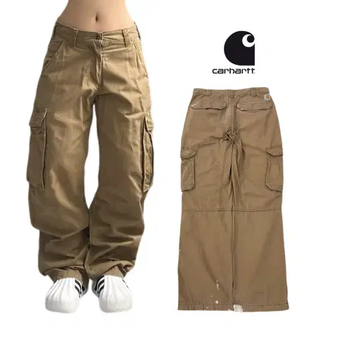 칼하트 탄창 와이드 워크 카고팬츠