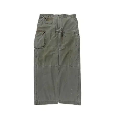 페이딩 탄창 워싱 와이드 빈티지 워크 카고팬츠