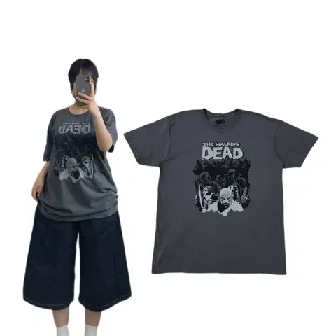 워킹데드 빈티지 반팔 티셔츠
