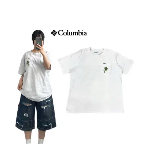 컬럼비아 스몰포켓 피싱 반팔 티셔츠
