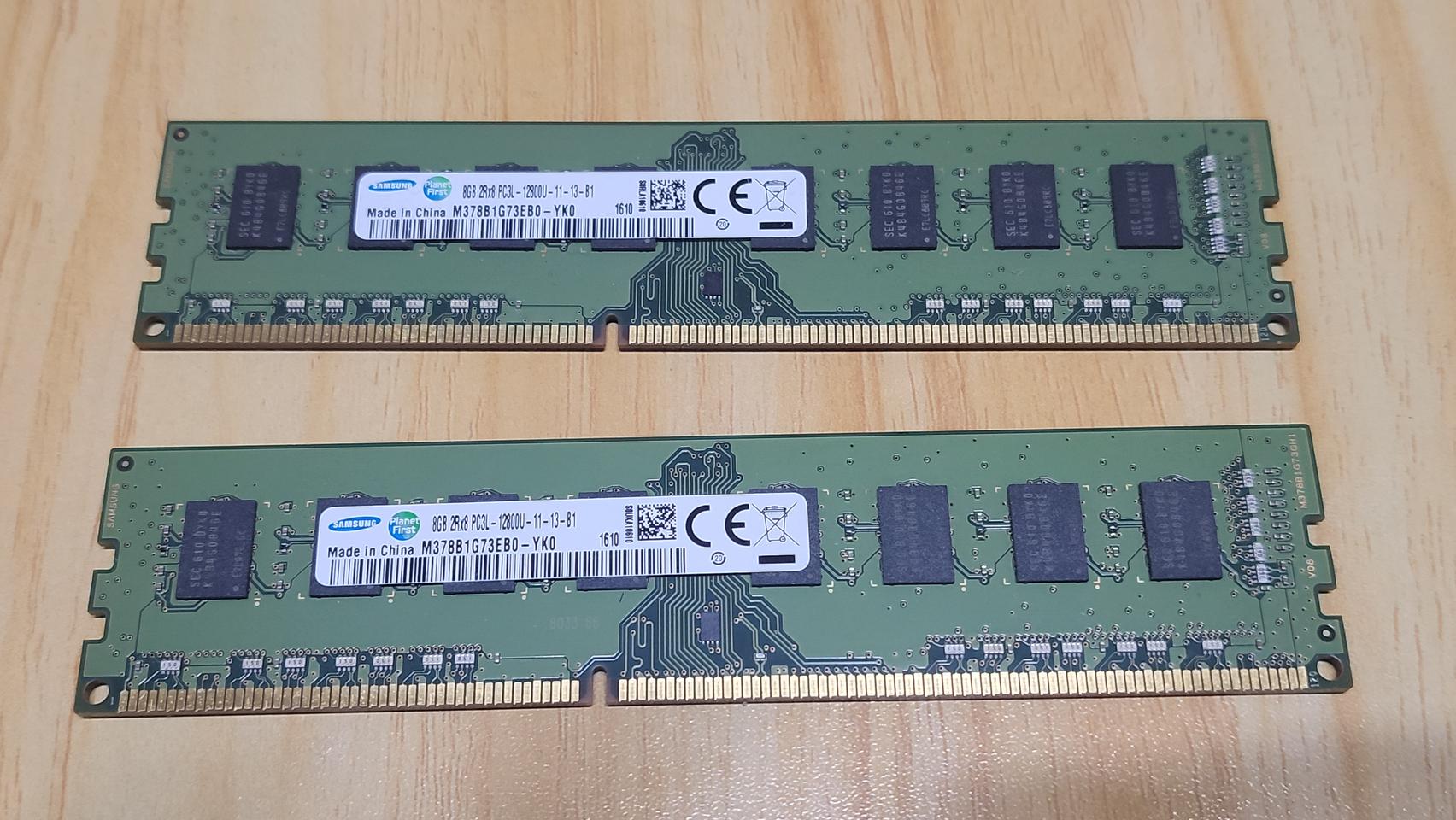 [2개 묶음] 삼성 램 DDR2 8GB PC3L-12800U