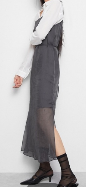 미쏘 뷔스티에 시스루 원피스