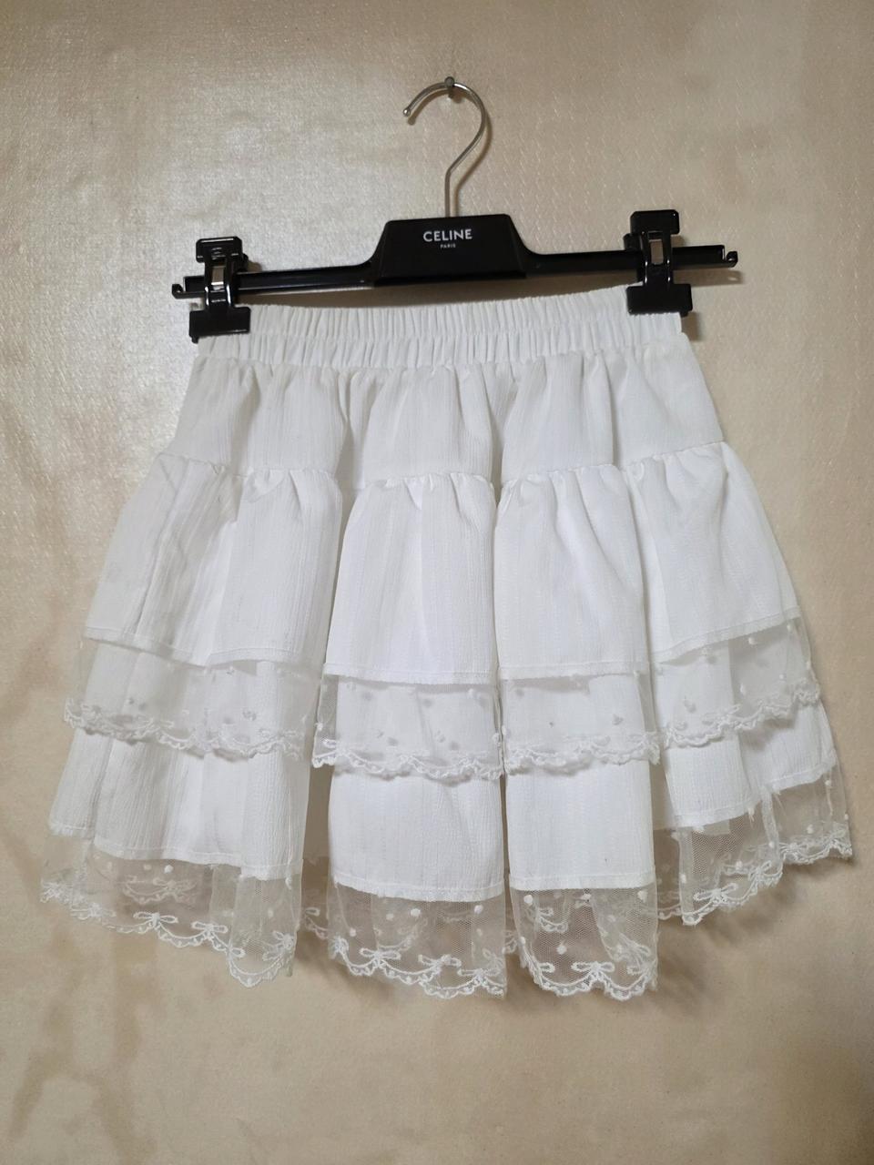 에이블리 레이스 밴딩스커트