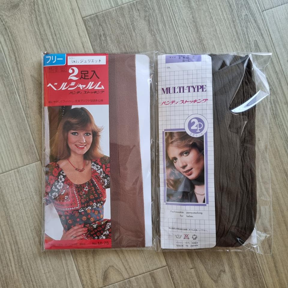 일본수입 칼라 팬티스타킹 4장일괄