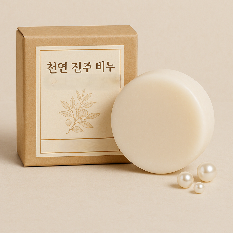 천연 진주 비누, 당신의 피부에 고요한 빛을 더하다.