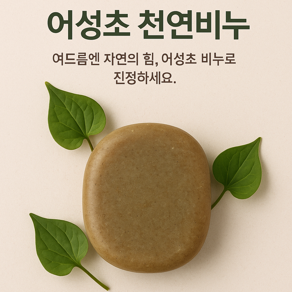 "트러블 고민 끝, 어성초로 맑아지는 피부"