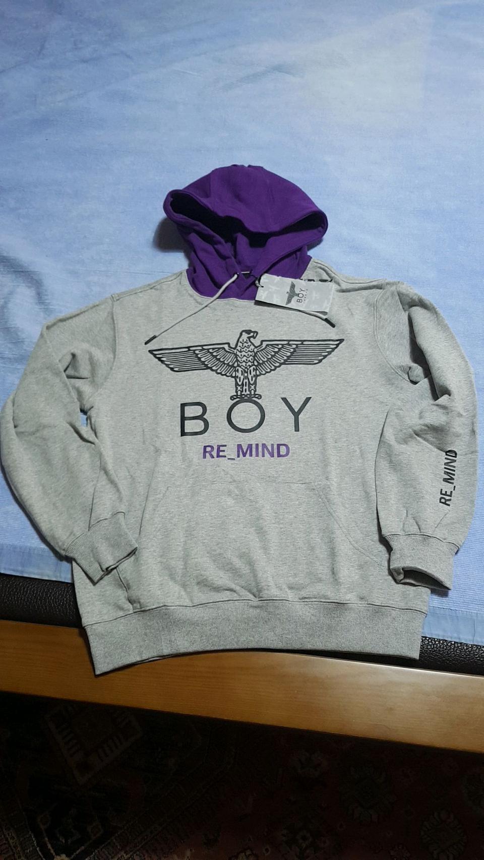 보이런던 미사용 후드 100 가슴56 기장70