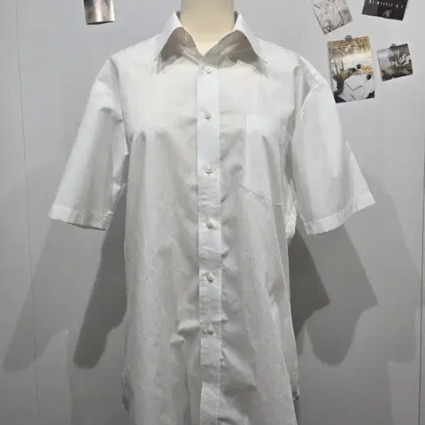 꾸레쥬 반팔 셔츠 와이셔츠 남방 흰남방