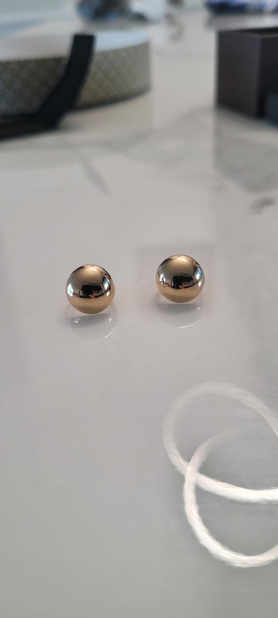 전체14k 콩볼귀걸이 12mm