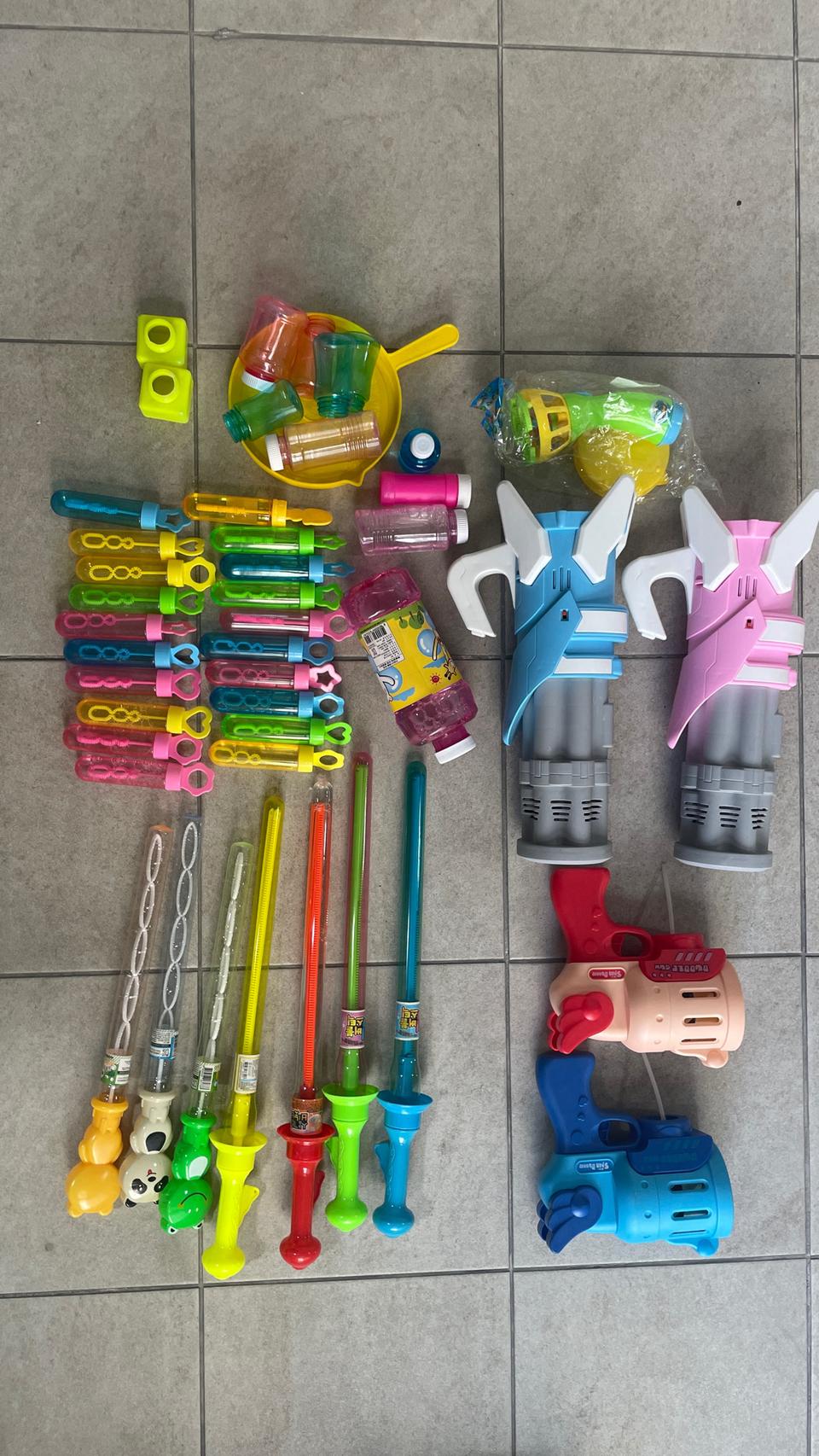 자동 버블건, 버블막대 비눗방울 비누방울 여러개