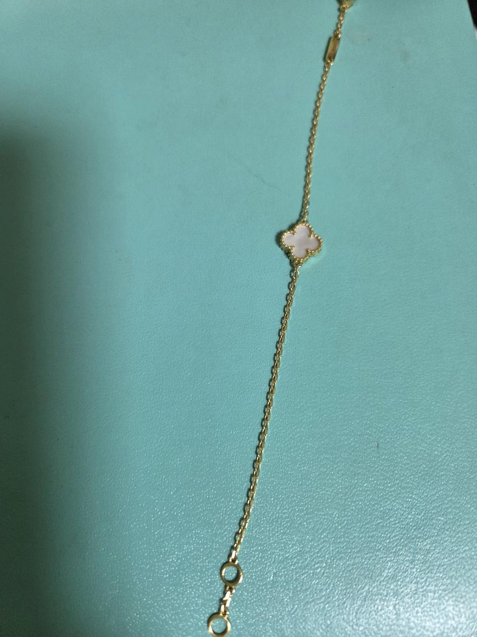 18k 옐로골드 자개팔찌