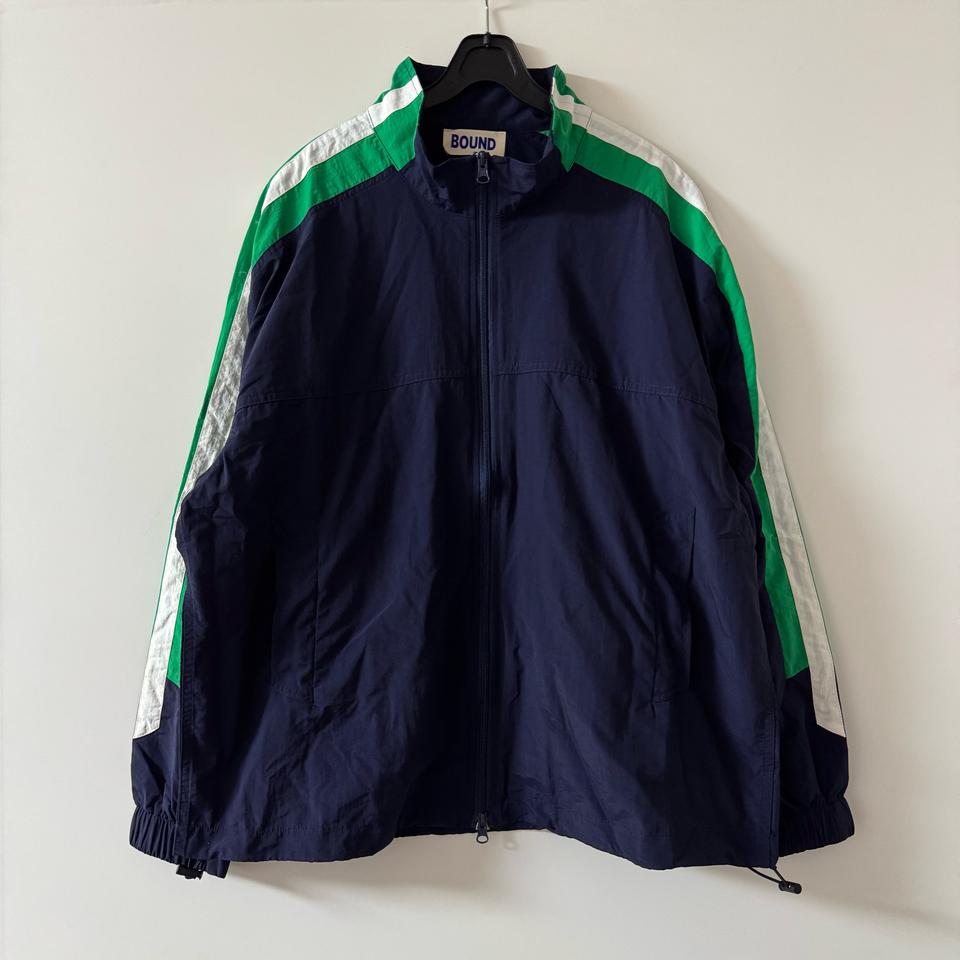 새상품 남자 배색 바람막이 자켓 (그린)