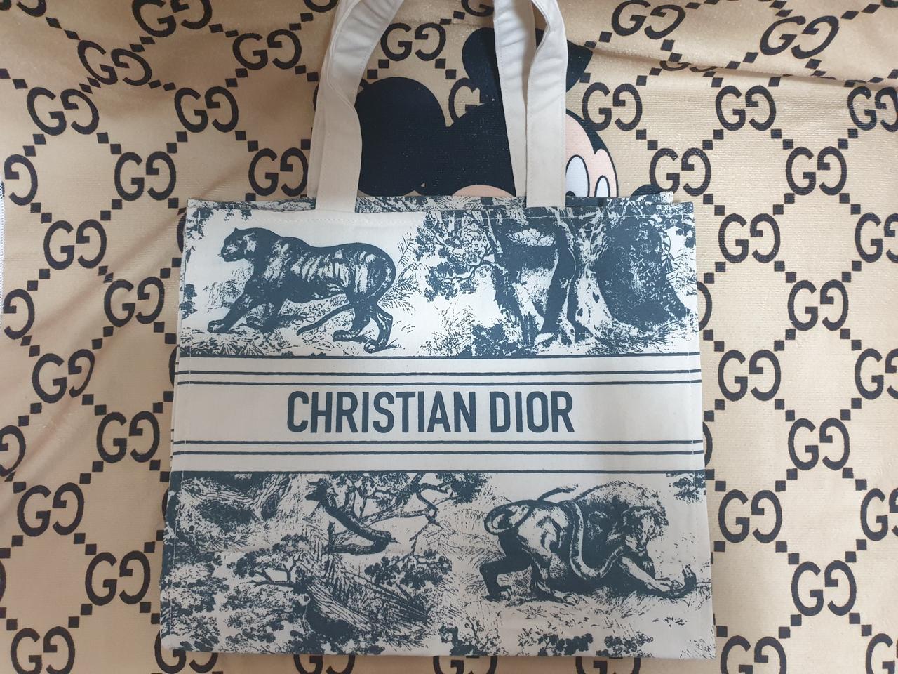 디올 리비에라 에코백