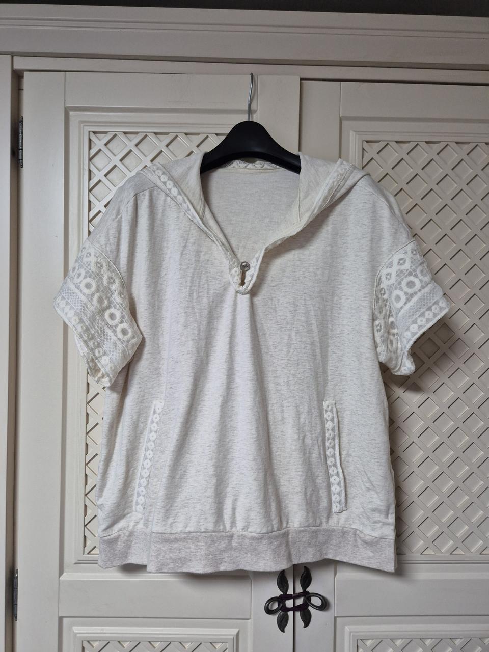 한섬 MINE마인 레이스 반팔 후드티