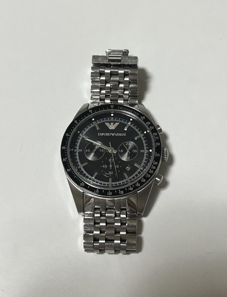 아르마니 남성 메탈 시계