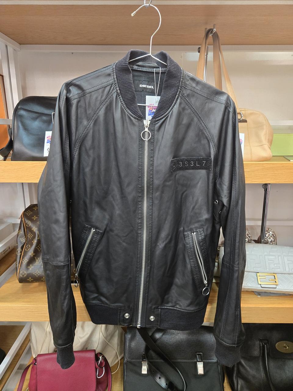 디젤 레더 봄버 자켓