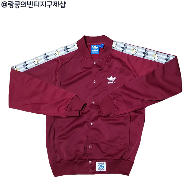 아디다스 올드스쿨 빈티지 니고 베어 불꽃 져지 자켓