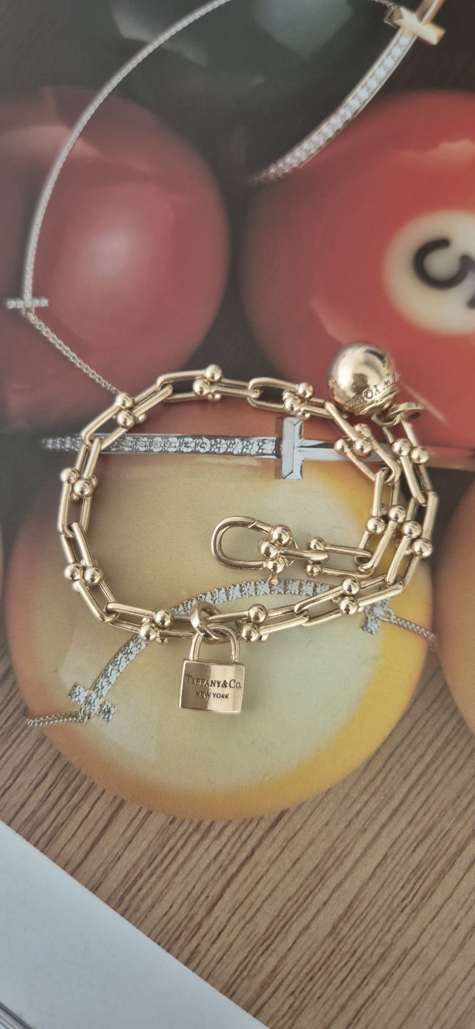 14k 트렌디 링클 팔찌