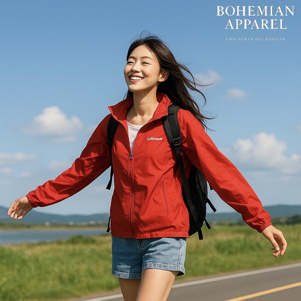 [여자 90]라푸마 경량 바람막이 자켓