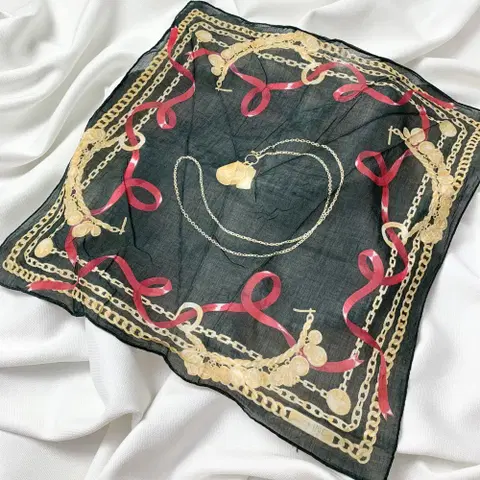 [정품] 셀린느 명품 빈티지 쁘띠 스카프 손수건