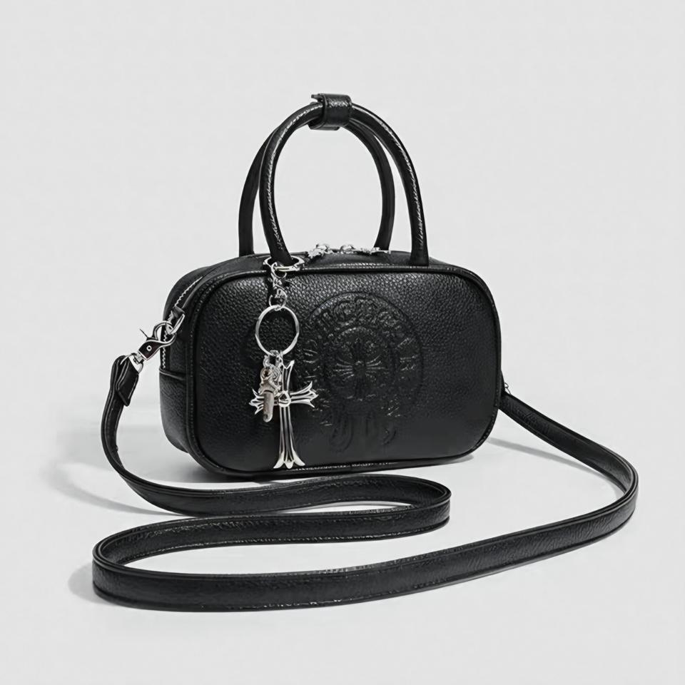 고급 PU 크롬 토드백 미니크로스백 데일리 핫템<새상품>무배<블랙>