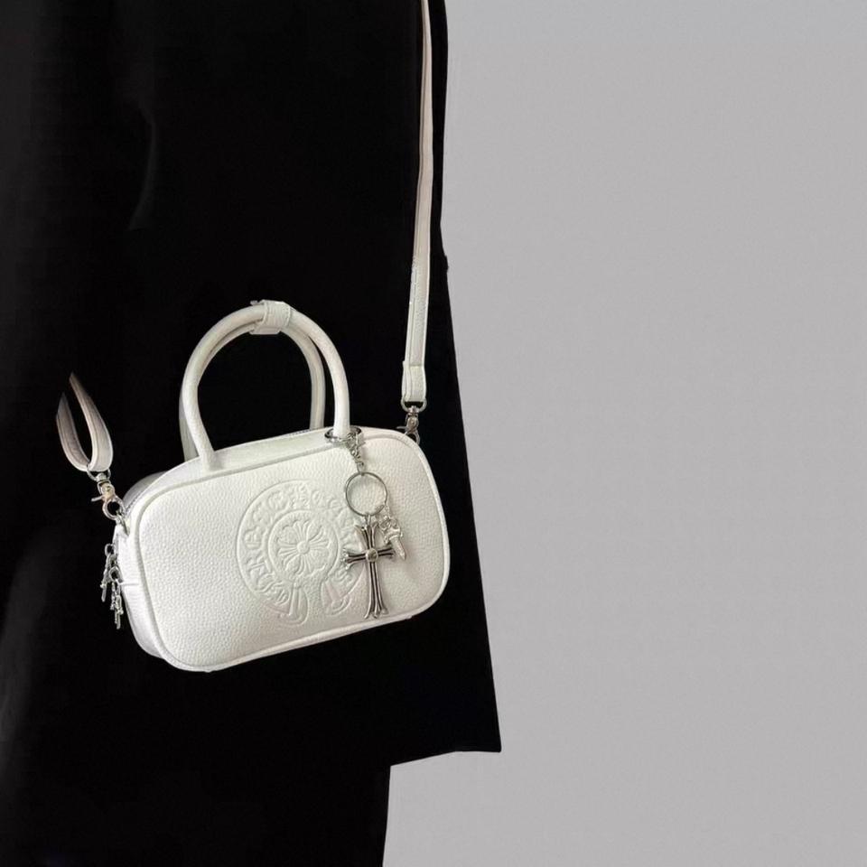 고급 PU 크롬 토드백 미니크로스백 데일리 핫템<새상품>무배<화이트>