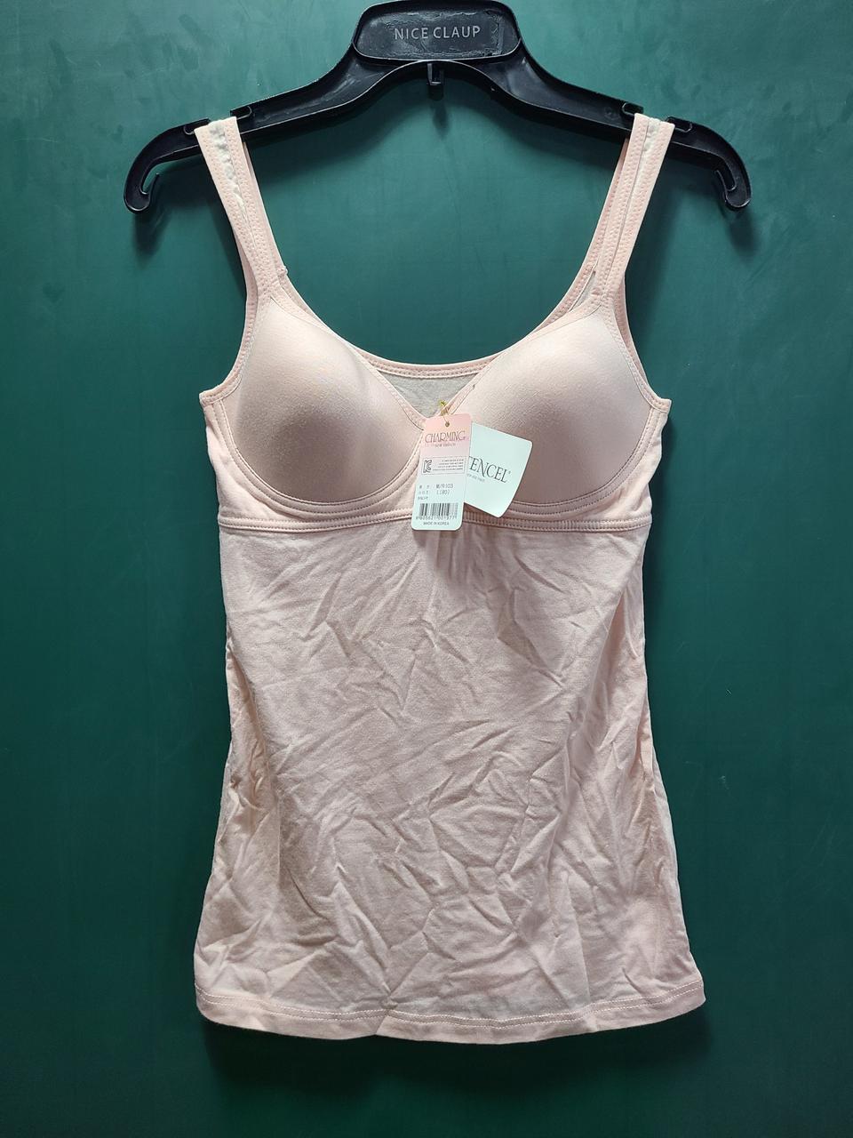 여성 텐셀 스판 노와이어 패드형 런닝 브라