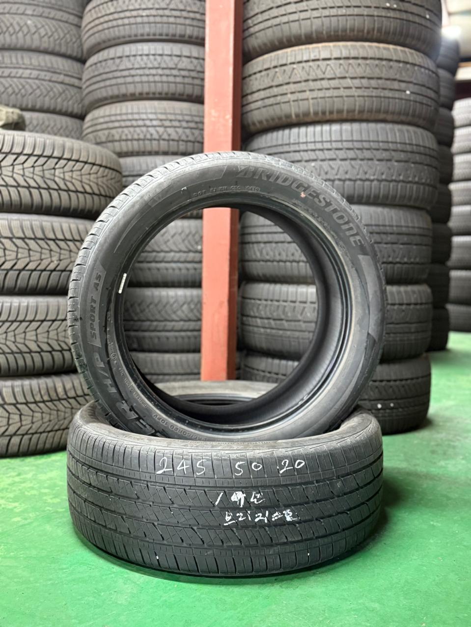 2455020 245 50 20브리지스톤 듀얼러H/P 스포츠AS중고 2본