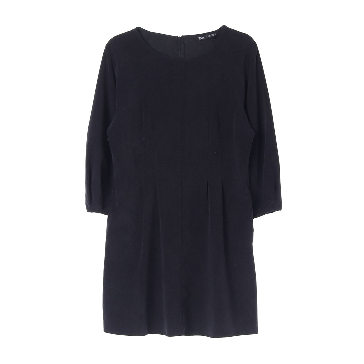 [L]자라 긴팔 라운드 핀턱 미니 튜닉원피스