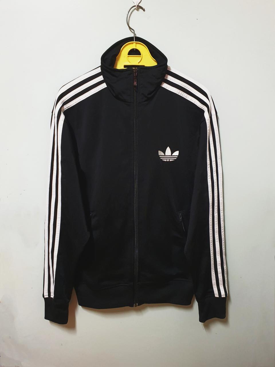 아디다스 파이어버드 블랙 져지 검흰 트랙탑(95~100)