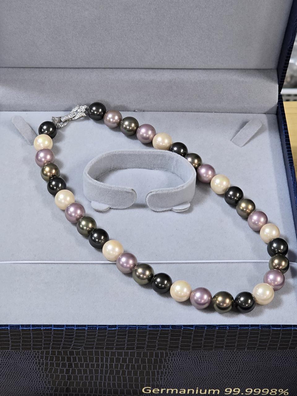 핵진주 목걸이 14미리