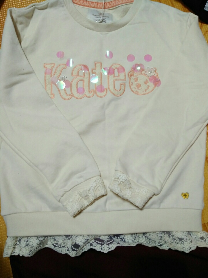 (할인)원가10만원 새상품 케이트 레이스 맨투맨 티셔츠