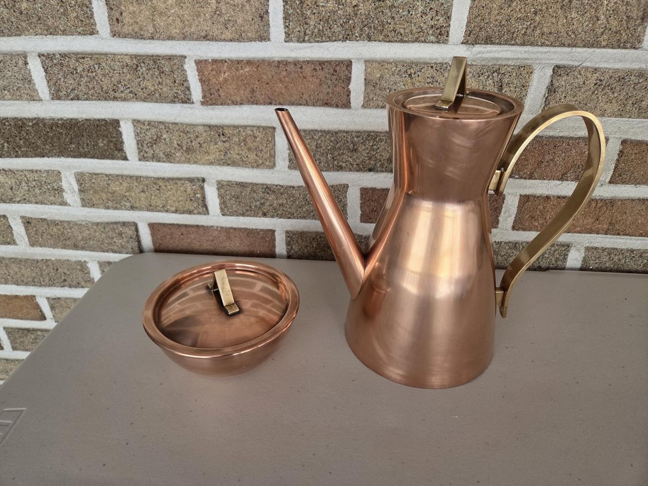 엔틱 이태리제 아르데코 명품 커피 주전자 및 원두 보관함 셋트 무료배송