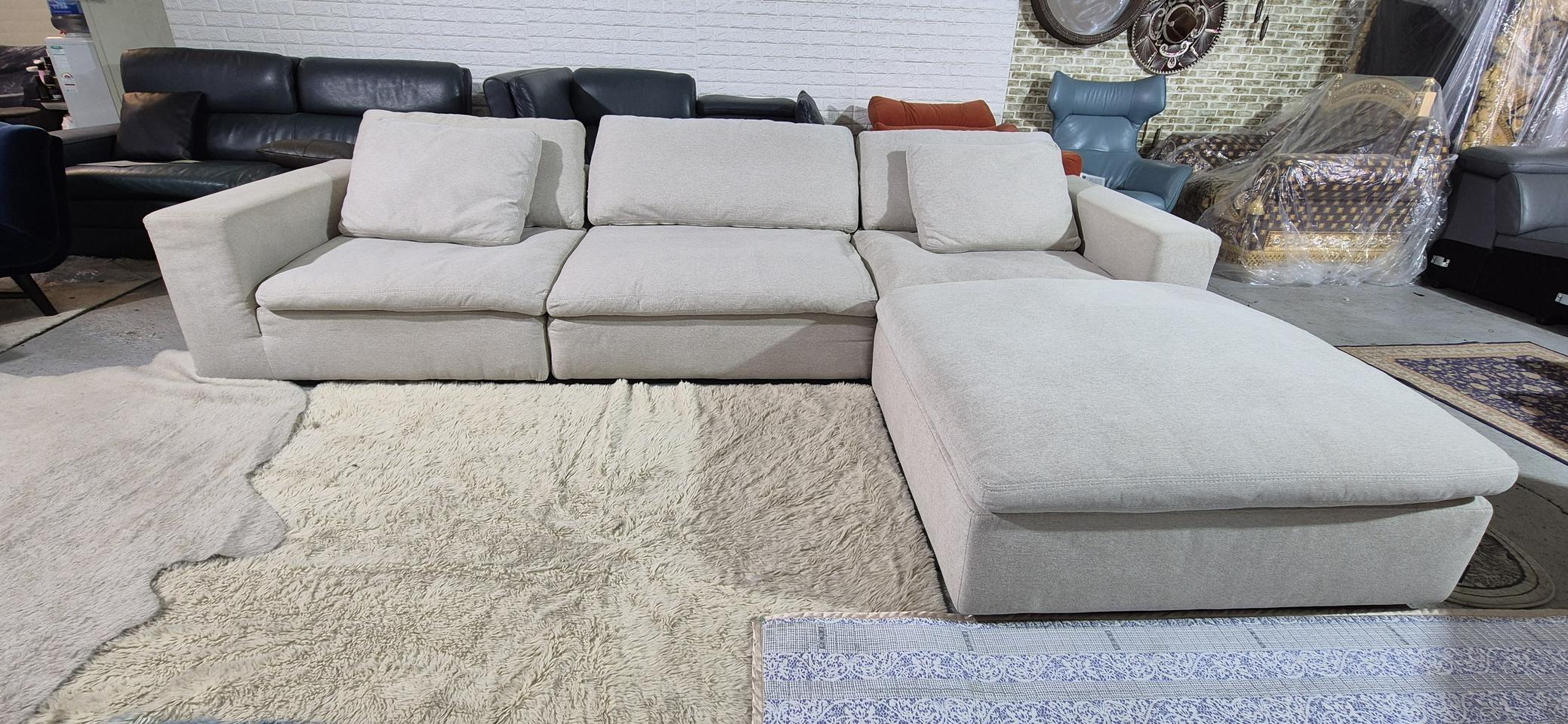 까사미아 캄포 클래식 4인 소파쇼파+오토만(드라이세탁완료)서울경기무료배송