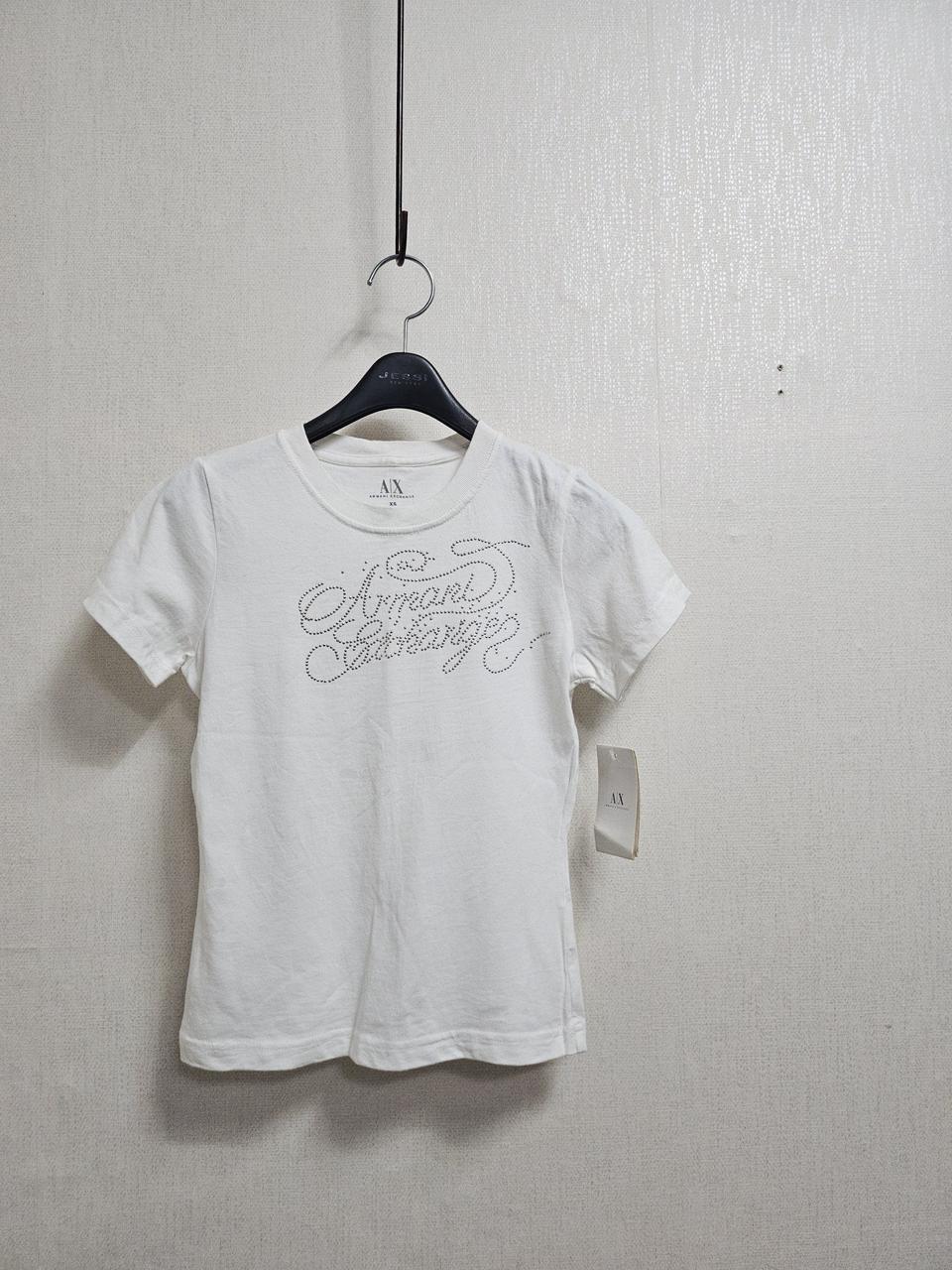 아르마니익스체인지 크롭반팔티