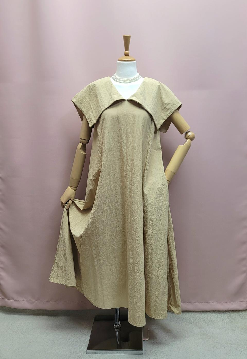 바스락 세일러 빅카라 롱원피스