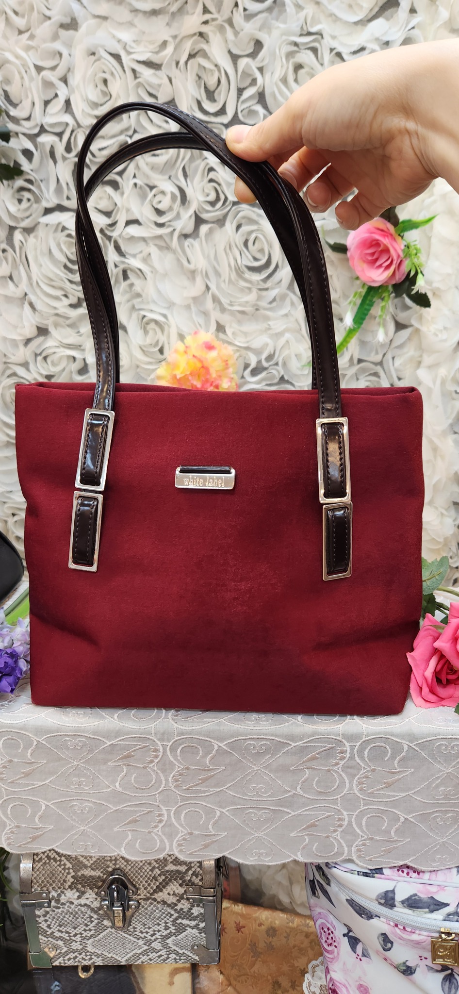 WHITE LABEL 토트백