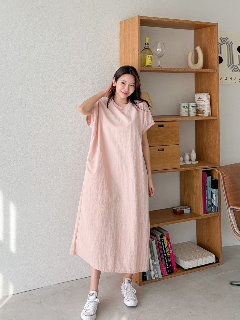 바스락 롱원피스