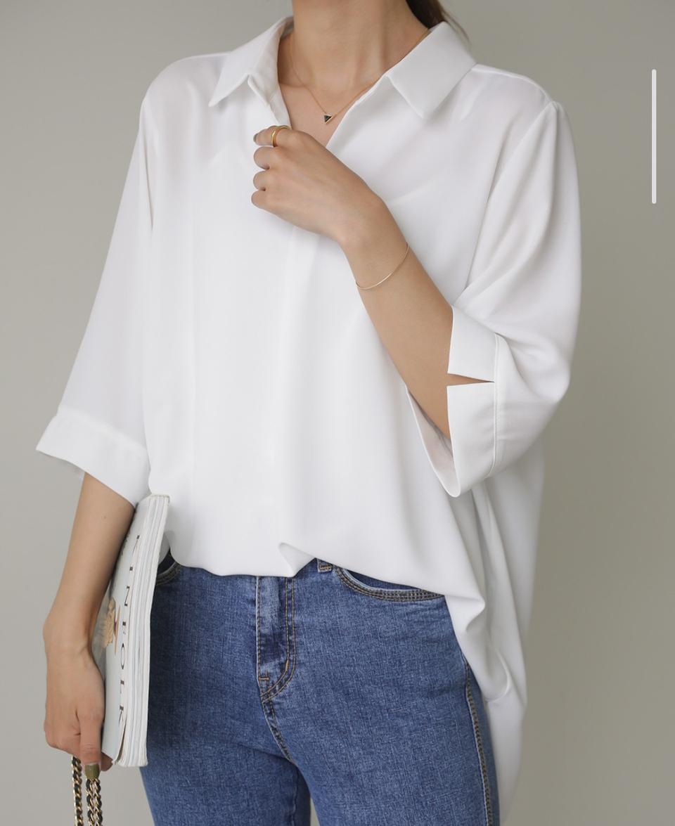 마리앙 디플러 카라 블라우스