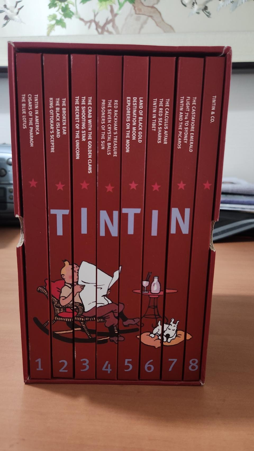 The Adventures of TINTIN 박스 틴틴 원서 A급
